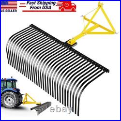 603 Pt Landscape Soil Gravel Lawn Rock Rake For Category 1 Tractor Attachment