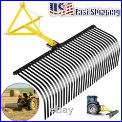 603 Pt Landscape Soil Gravel Lawn Rock Rake For Category 1 Tractor Attachment