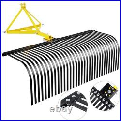 603 Pt Landscape Soil Gravel Lawn Rock Rake For Category 1 Tractor Attachment