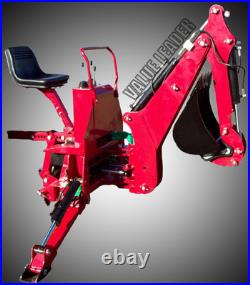 6'Dig Compact Tractor Backhoe Self Contained PTO Powered Cat. I 25Hp+(VL-BHM6)
