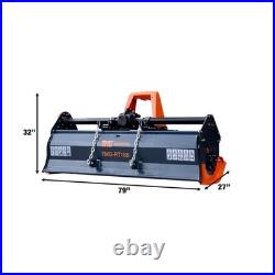 72 3-Point Hitch Rotary Tiller, 40-60 HP Tractor