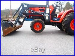 94 Kioti LB1914 loader tractor 4x4 diesel used compact good AG tires 3 pt hitch