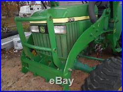 990 John Deere 4wd tractor/JD 300CX Loader/JD 8B Backhoe