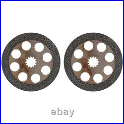 AL38234 AL29645 Two 12 Spline Brake Discs Fits John Deere Tractors 1140 2550 940