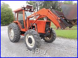 Allis Chalmers 6080 Cab+ Loader+4x4 With Fresh Engine- 92hp+ Ice Cold Ac