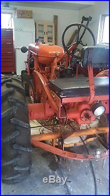 Allis Chalmers C Tractor w/ 72 inch Woods Belly Mower