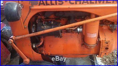 Allis Chalmers C Tractor w/ 72 inch Woods Belly Mower