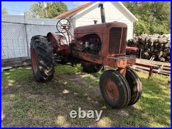 Allis-Chalmers WD Series Farm Tractor 2WD, Model WD, MPN WD with snow plow