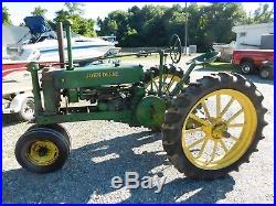 Antique John Deere Model B Farm Tractor