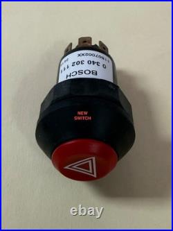 BRAND NEW GENUINE BOSCH HAZARD WARNING SIGNAL SWITCH withWIRING HARNESS ADAPTER