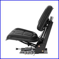 Black Universal Tractor Suspension Seat For Massey Ferguson Ford / New Holland