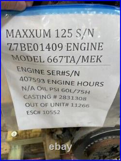 CaseIH Complete Engine for Maxxum 125 Tractor Stock # 10552