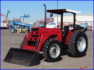 Case 385 4x4 Loader Utility Farm AG Tractor PTO 3-Point Hitch ROPS