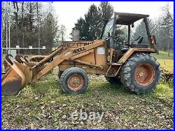 Case 480ll Loader and three point hitch Rake Not Included
