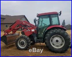 Case 95 2010 4x4 tractor with cab loader 90 hp 1460 hours