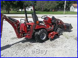 Case DX 18 E 4x4 Tractor with loader, mower, and backhoe