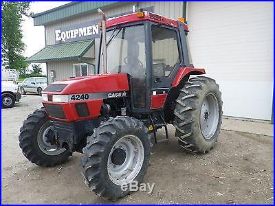 Case IH 4240 XL 100 HP Front Wheel Assist Cab Tractor A/C 4X4 Magnum 2,700 HRS