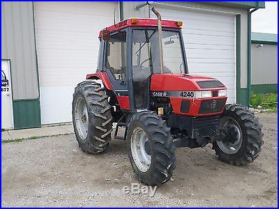 Case IH 4240 XL 100 HP Front Wheel Assist Cab Tractor A/C 4X4 Magnum 2,700 HRS