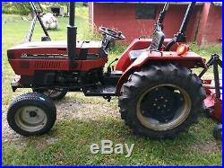 Case tractor with bush hog brand finish mower