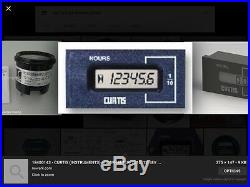 Curtis Hour meters ANY HOURS PROGRAMMED Catepillar, komatsu loaders