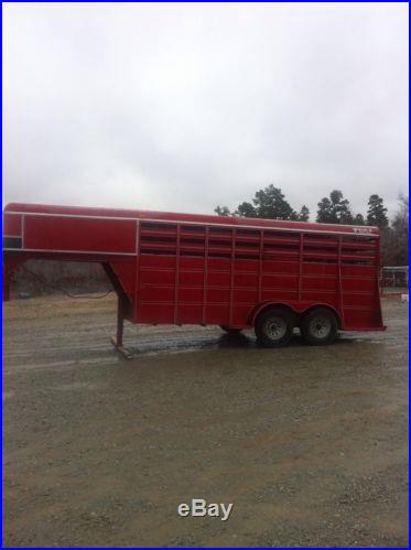 Delta 1998 gooseneck stock trailer. 16x6. Only used three times