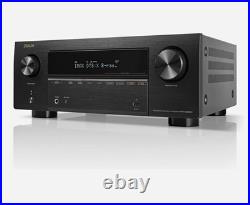 Denon AVR-X3800H 9.4-Ch 8K UHD AVR Home Theater Stereo Receiver, 105W X 9