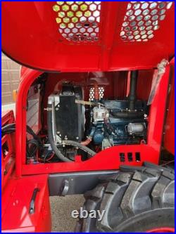 Diesel loader tractor, articulaing loader Kubota Engine, full cab, 25 HP