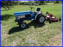 FORD 1210 16 HP 3 CYL DIESEL LAWN/GARDEN TRACTOR MID 80s MODEL With48 RHINO MOWER