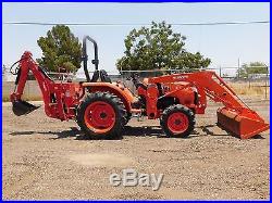 FREE SHIPPING! 2016 Kubota L2501 4X4 Tractor With LOADER AND BACKHOE -356 hrs