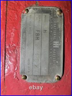 Farm all H&M Row Crop Tractor International Harvester