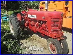 Farmall 400 Running Farm Tractor 1950's 4 Cylinder Gasoline With Narrow Front End