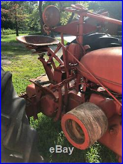 Farmall H Tractor New brakes, rebuilt carb, new ignition runs great side pto