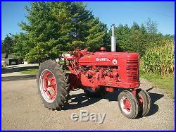 Farmall Super M Antique Tractor NO RESERVE New Tires Power Steering Oliver Case