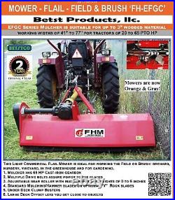 Farmer Helper 41 Heavy Duty Flail Mower Cat. I 3pt 20+HP Rating (FH-EFGC105)