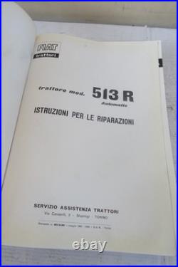 Fiat OM 513 R tractor repair instructions 1963
