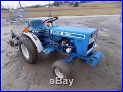 Ford 1100 Compact Tractor With48 Ford 930 Finish Mower, 217 Hours, 13 HP Diesel