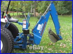 Ford 1620 4WD Diesel Tractor Backhoe with 8 Attachments incl Mower, Auger, Rake