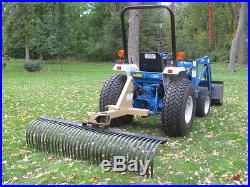 Ford 1620 4WD Diesel Tractor Backhoe with 8 Attachments incl Mower, Auger, Rake
