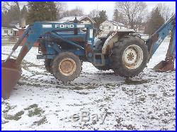 Ford 2120 Diesel Loader Tractor Backhoe