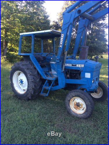 Ford 4610 Tractor W/ Front End Loader. Runs And Works. Looks Rough