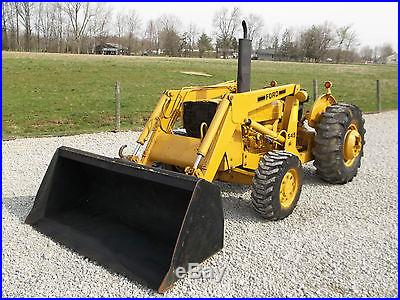 Ford 545 Tractor & Front Hydraulic Loader Diesel Nice 4x4