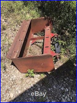 Ford 801 tractor power master mower deck Box Blade 4 ft 2 ft scooper front load