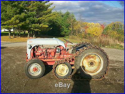 Ford 9N 6 Cylinder Funk Antique Tractor NO RESERVE Half Tracks Ferguson Farmall