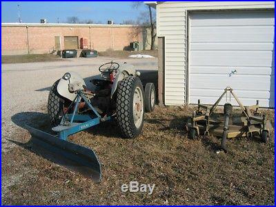 Ford Ferguson System Tractor 9N 1941 with snow plow and mowing deck
