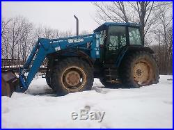 Ford New Holland 8340 SLE 4x4 Cab Loader Tractor 16x16 Powershift Turbo High Hrs