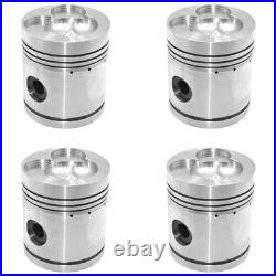Four 4.40 Standard Pistons K261707 For David Brown Tractors 770 990