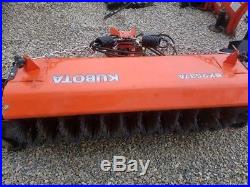 Got Snow! Kubota BX2200 4x4 Tractor Loader Mower Plow Blade Broom Quick Hitch