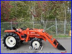 Hinomoto N239 Ag Farm Tractor 3pt Hitch 48 Loader Bucket Manual Transmission