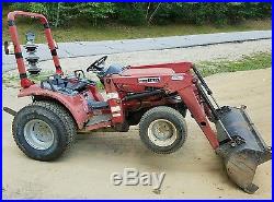 Honda 6522 Compact 4wd 22hp diesel tractor. 4x4 loader w bucket and 3pth H6522