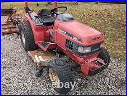 Honda 6522 Compact Diesel tractor 3 point 540 PTO hydraulics lawn mower bush hog